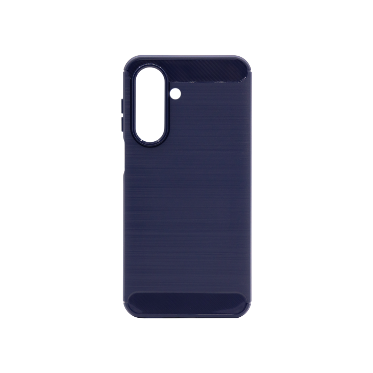 Moder TPU ovitek za Samsung Galaxy A27 5G z brušeno teksturo, ojačanimi robovi in natančnimi izrezi za kamero nudi zanesljivo zaščito pred praskami, udarci in vsakodnevno obrabo.