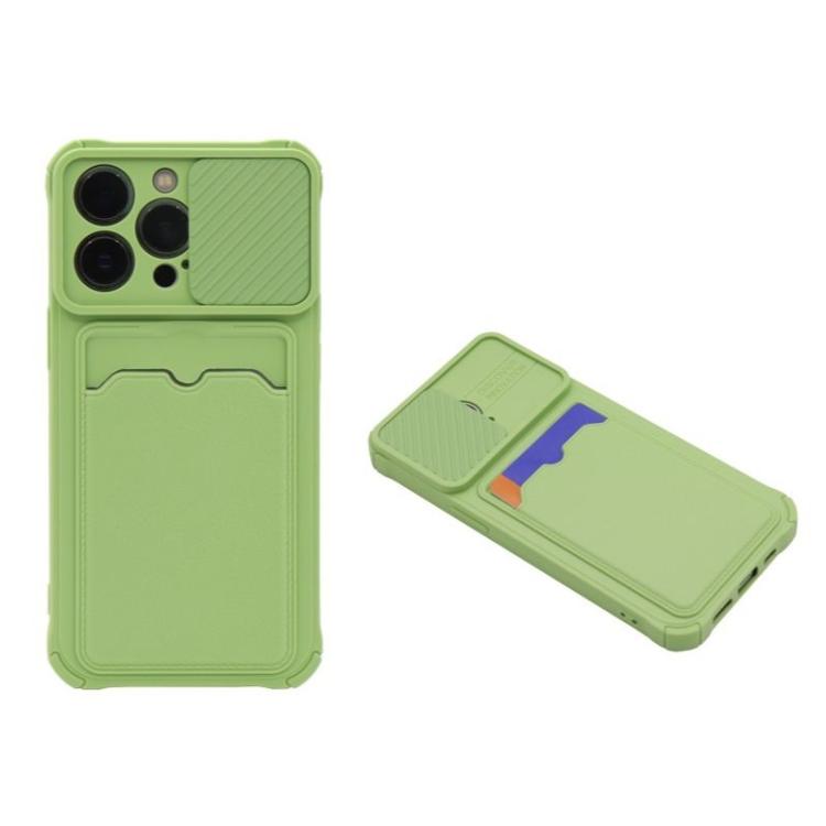 Apple iPhone 13 Pro, gumiran ovitek (TPUC), A-Type Card, svetlo zelen 