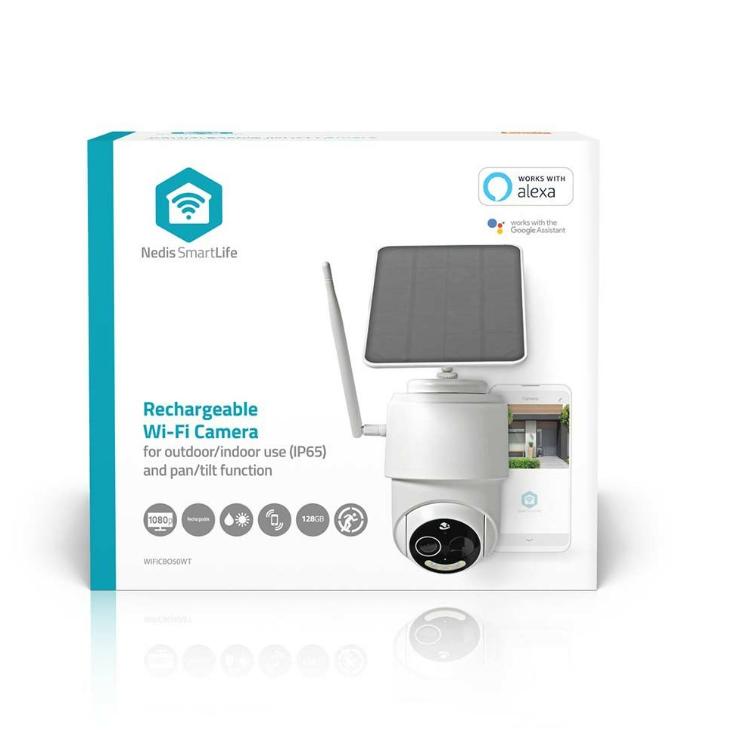 Pametna solarna kamera NEDIS WIFICBO50WT FHD IP65