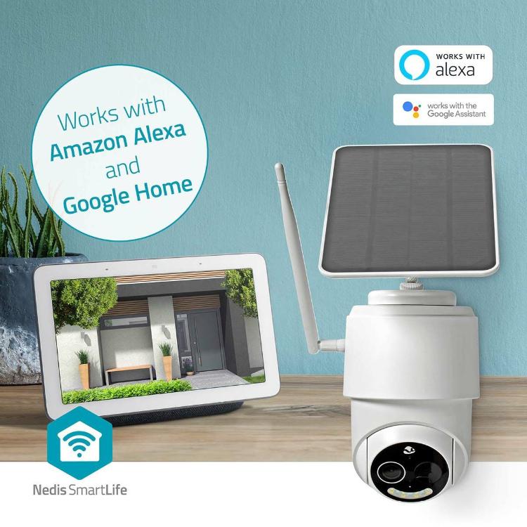 Pametna solarna kamera NEDIS WIFICBO50WT FHD IP65