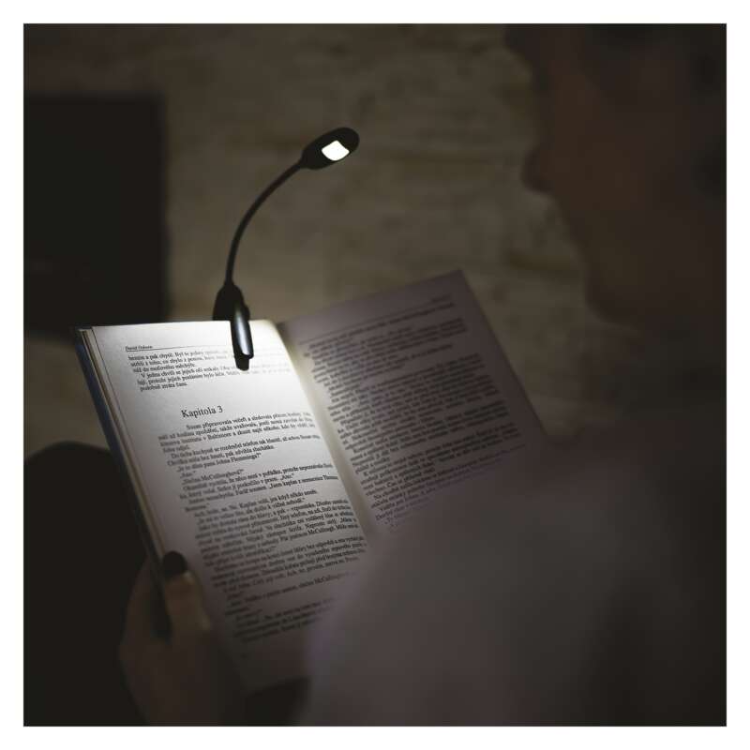Svetilka za branje Emos P3400 LED, 10 lm, 1× AAA