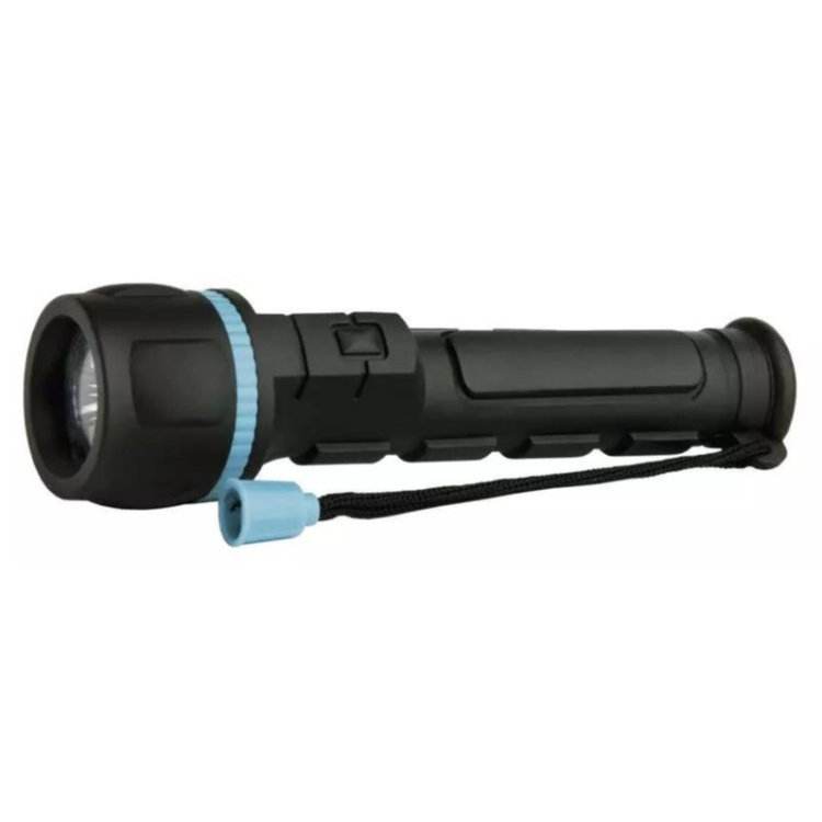 Ročna LED svetilka Emos 3 LED, 20 lm, 2×AA, gumijasta