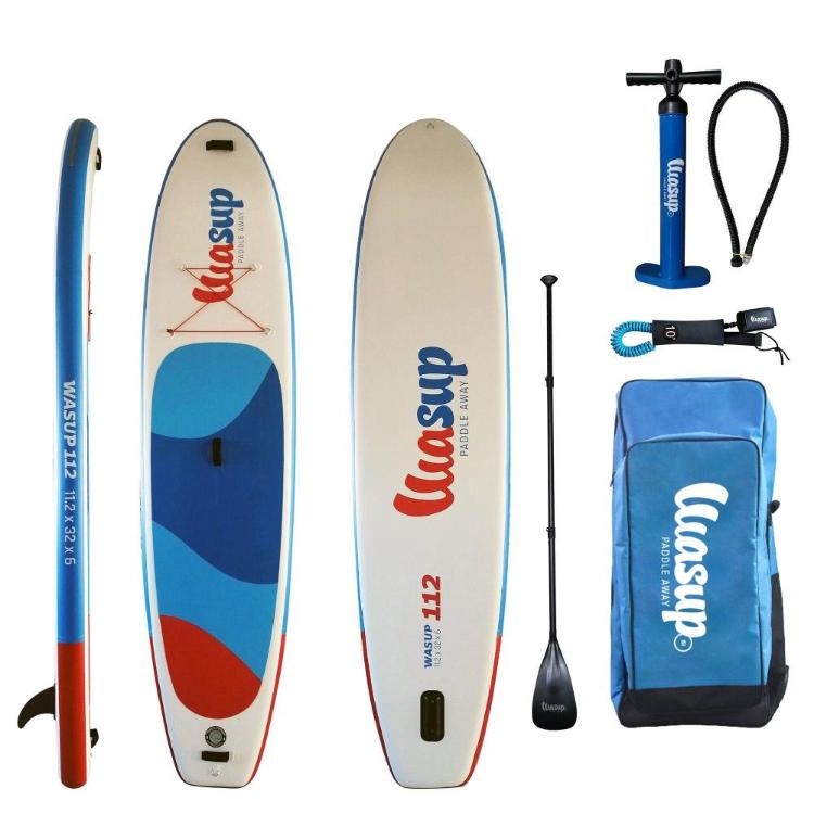 Napihljiva SUP deska WASUP 112 11.2x32x6 z alu veslom DOUBLE LAYER ONE