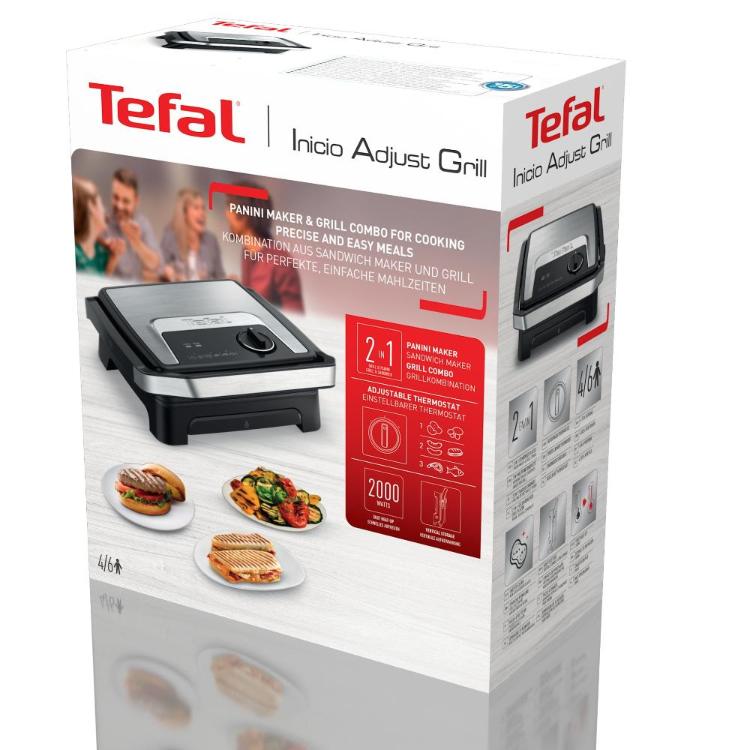 Opekač sendvičev Tefal Inicio Grill Adjust GC272D10
