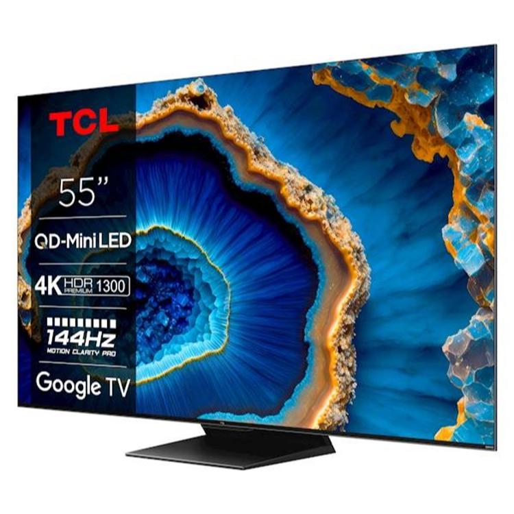 Televizor TCL 55C805 4K Ultra HD, Mini LED, QLED, Smart TV, diagonala 139 cm
