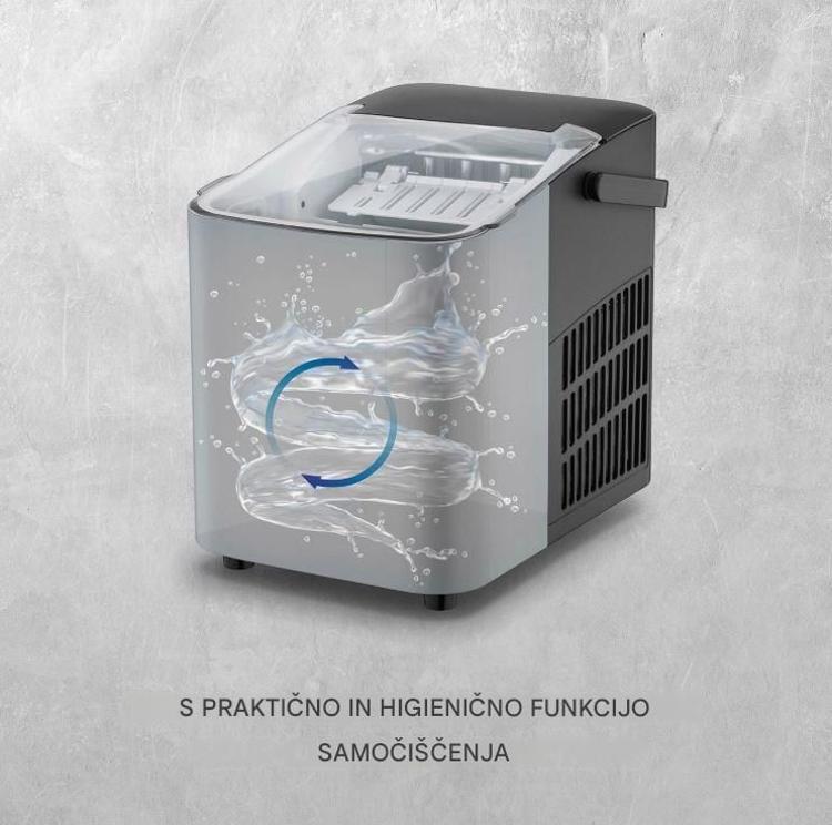 Funkcija samodejnega čiščenja zagotavlja higienično uporabo in enostavno vzdrževanje aparata.
