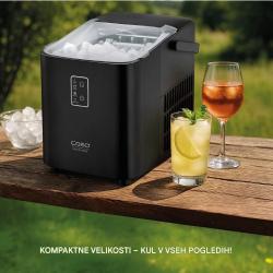 Prenosni ledomat zagotavlja hitro osvežitev pijač doma, na terasi ali ob druženjih na prostem.