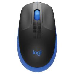 Logitech M190 brezžična optična miška, modra
