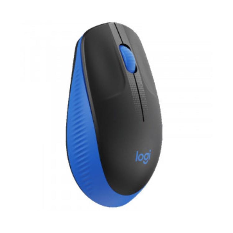 Logitech M190 brezžična optična miška, modra_1