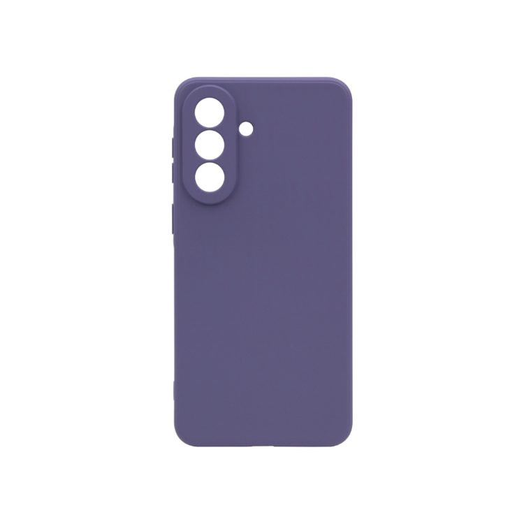 Prosojen zaščitni ovitek za Samsung Galaxy A37 5G v temno vijolični barvi brez označenega magnetnega kroga.