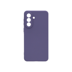 Prosojen zaščitni ovitek za Samsung Galaxy A37 5G v temno vijolični barvi brez označenega magnetnega kroga.