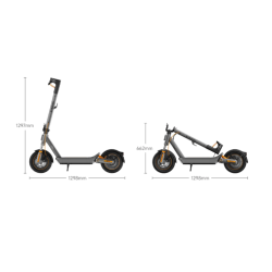 Xiaomi Scooter 6 Max GL, mere 1297 mm višina, 1298 mm dolžina, zložen 662 mm, kompakten dizajn.