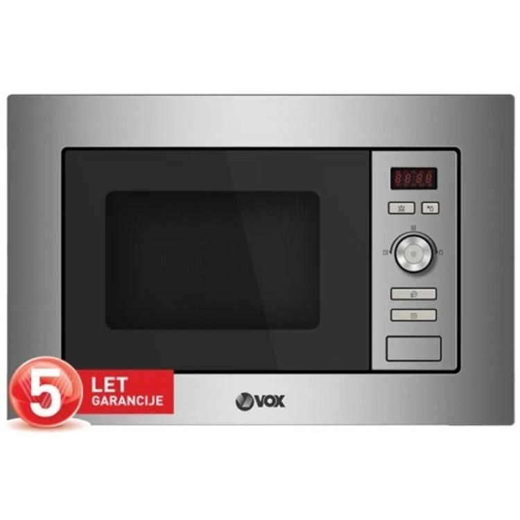 Vgradna mikrovalovna pečica VOX IMWH-M201IX, 20 L, 800 W, inox