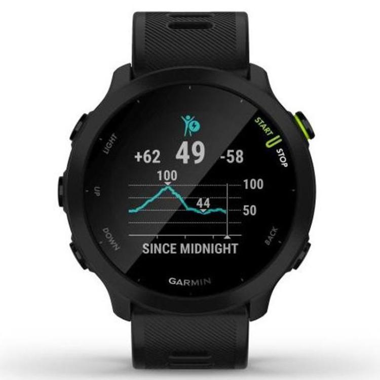 Tekaška ura Garmin Forerunner 55, GPS, z vadbenimi funkcijami, črna_1