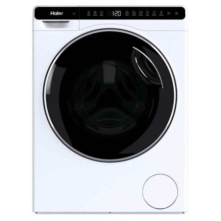 Pralni stroj Haier s prostornim bobnom, energijsko učinkovitim delovanjem in minimalistično zasnovo omogoča zanesljivo vsakodnevno pranje ob minimalni porabi prostora.
