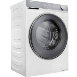 Pralni stroj Haier z velikimi vrati, sodobnim dizajnom in preglednim LED-prikazovalnikom združuje visoko zmogljivost, energetsko učinkovitost in udobno vsakodnevno uporabo.