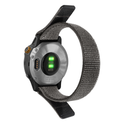 Najlonski pašček Sport za uro Chameleon 26 mm, siva