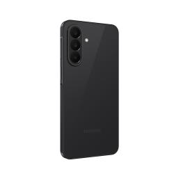 Samsung Galaxy A27 5G, črna, zadnji kotni pogled, trojna kamera, tanek profil, mat videz.