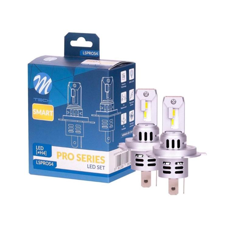Set LED žarnic M-Tech PRO H4-12V (9V-16V) 40W