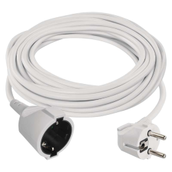 Podaljšek Emos 5 m / 1 vtičnica / beli / PVC / 1,5 mm2
