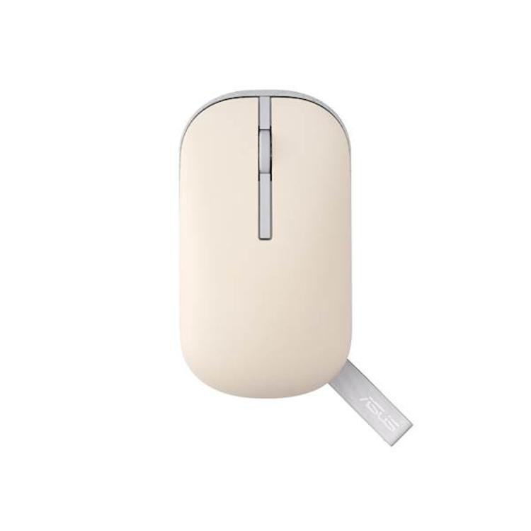 Brezžična miška Asus Marshmallow Mouse MD100, tiha, green tea latte in oat milk