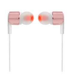 Slušalke JBL T210, žične stereo, mikrofon, belo-zlate (rose gold)_1