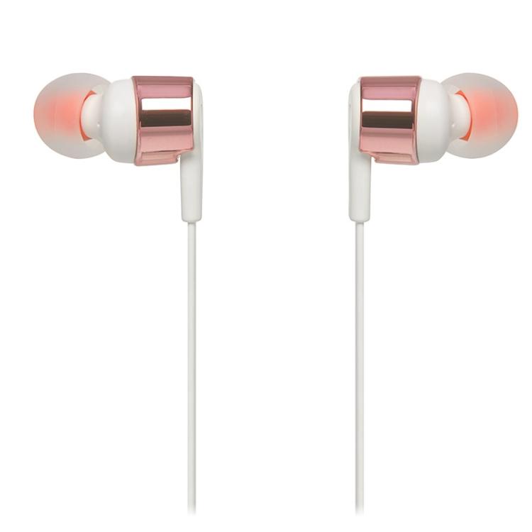 Slušalke JBL T210, žične stereo, mikrofon, belo-zlate (rose gold)_2