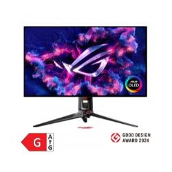 ASUS ROG Swift PG32UCDP, 32" OLED gaming monitor, 4K UHD zaslon, izjemno tanek okvir, premium ROG dizajn.