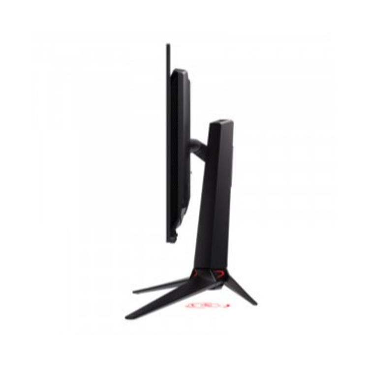 ASUS ROG Swift PG32UCDP, stranski pogled, ultra tanek OLED panel, nastavljiva višina, nagib in vrtenje.