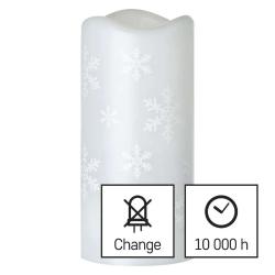 Božični LED projektor snežinke, 3x AAA, notranji, hladna bela