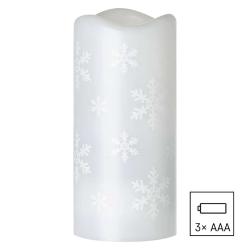 Božični LED projektor snežinke, 3x AAA, notranji, hladna bela