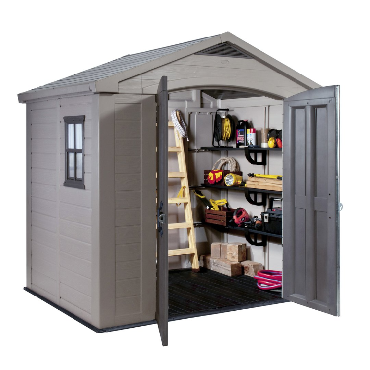 Vrtna hiška Keter Factor BRW557, 256,5 × 182 × 243 cm