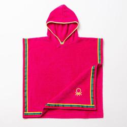 Pončo kopalni otroški Benetton 65x65 cm, be-0818-pk, roza