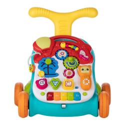 Sprehajalec in aktivnostna mizica Free 2 Play Walk&Play 2in1, multicolor