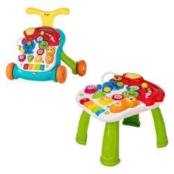 Sprehajalec in aktivnostna mizica Free 2 Play Walk&Play 2in1, multicolor