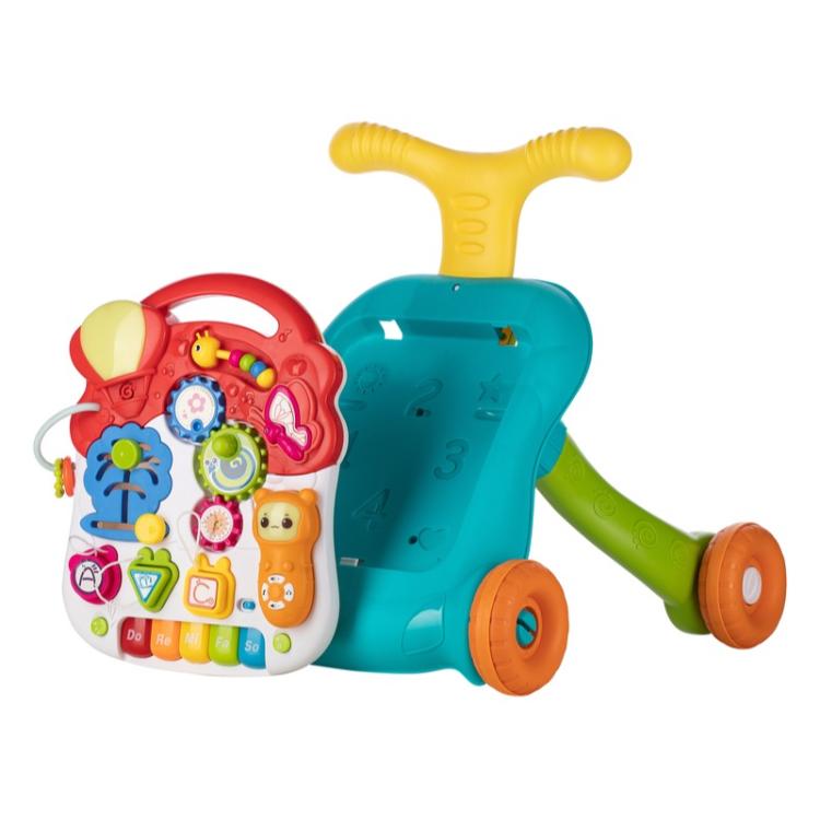 Sprehajalec in aktivnostna mizica Free 2 Play Walk&Play 2in1, multicolor