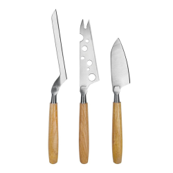 Set nožev za sir 3/1 Boska Oslo, Inox, Les, 21,5 - 25,5 cm