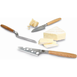 Set nožev za sir 3/1 Boska Oslo, Inox, Les, 21,5 - 25,5 cm