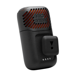 Kompaktni mikrofon JBL EasySing Mic Mini s sponko za pritrditev in oznako »MIC MINI« na mrežici.