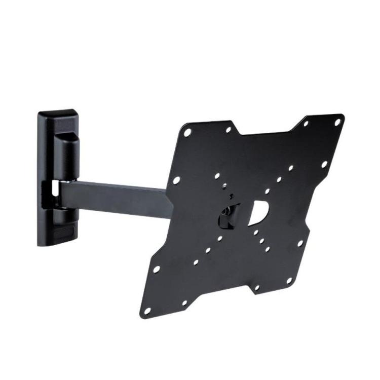 Meliconi stenski nosilec za TV, črn, zadnja montažna plošča z odprtinami za pritrditev