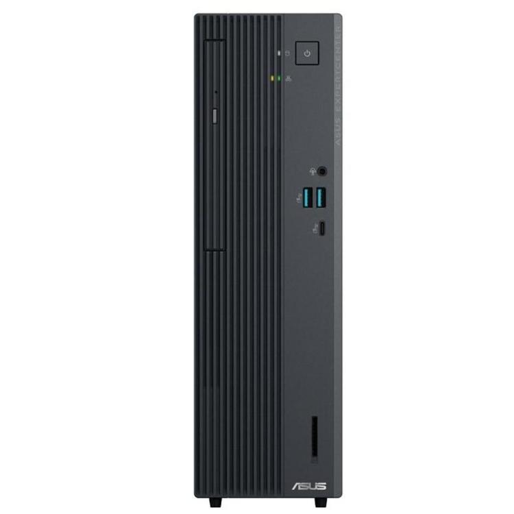 Namizni računalnik ASUS ExpertCenter v kompaktnem SFF ohišju z elegantnim črnim dizajnom, optičnim pogonom in sodobnimi priključki omogoča zanesljivo delovanje v poslovnem okolju.