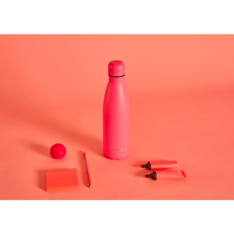 Steklenica Puro ICON FLUO termo, nerjaveče jeklo, 500 ml, fluorescentno roza_3