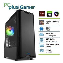 Gaming računalnik PCPLUS Gamer Ryzen 5 5600X 16GB 1TB SSD GeForce RTX 3060 12GB