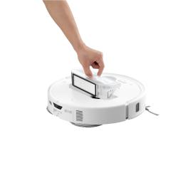 Robotski sesalnik s samopraznilno postajo Roborock Qrevo Curv,  bel