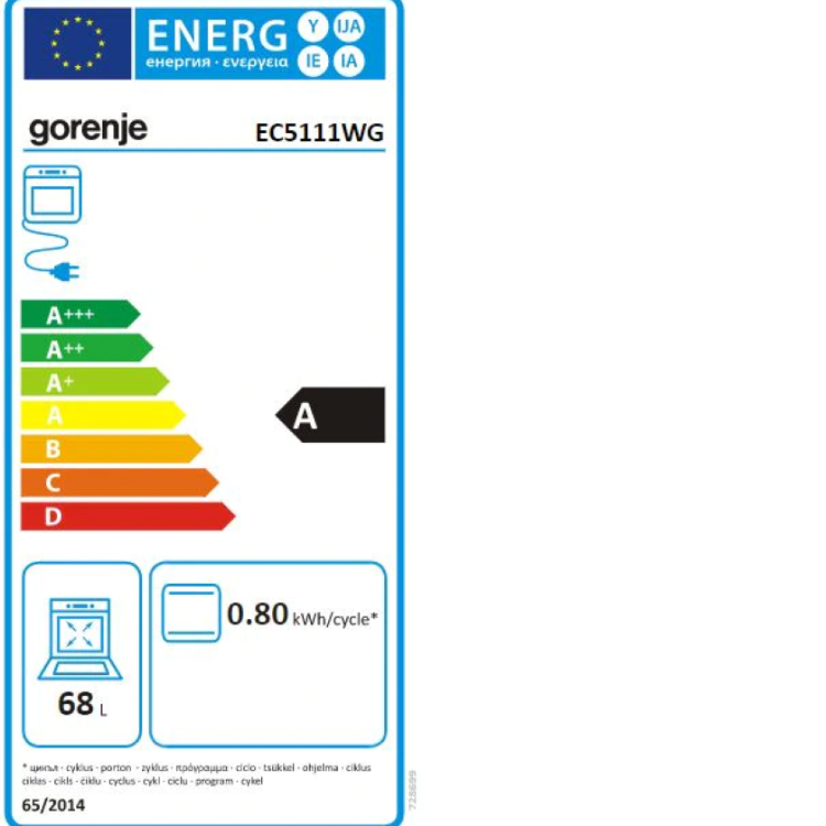 Steklokeramični štedilnik Gorenje EC5111WG-6
