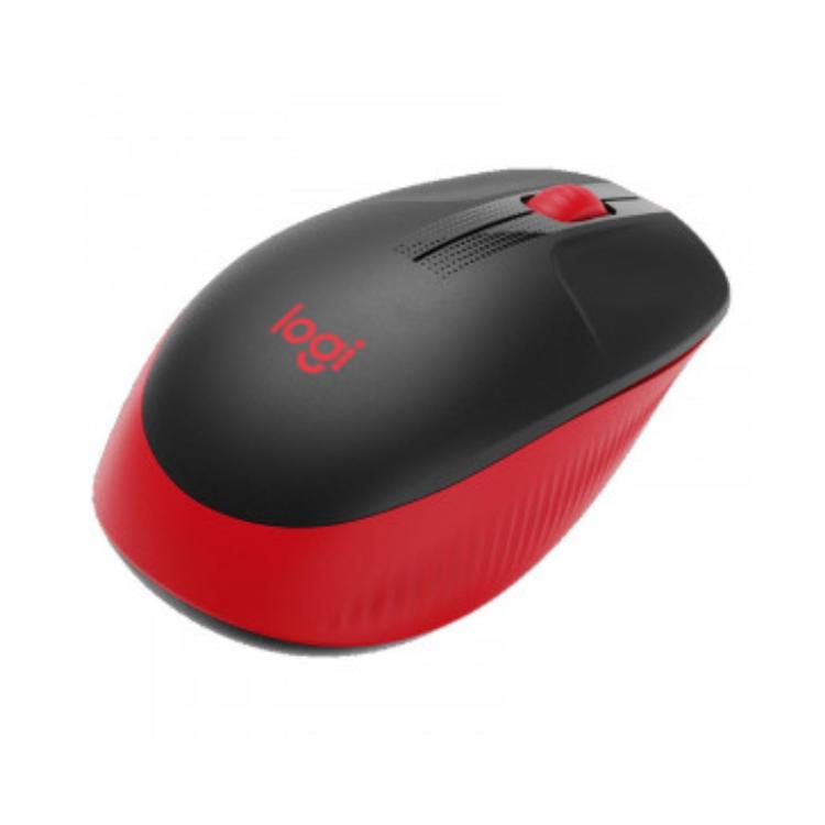 Logitech M190 brezžična optična miška, rdeča_3