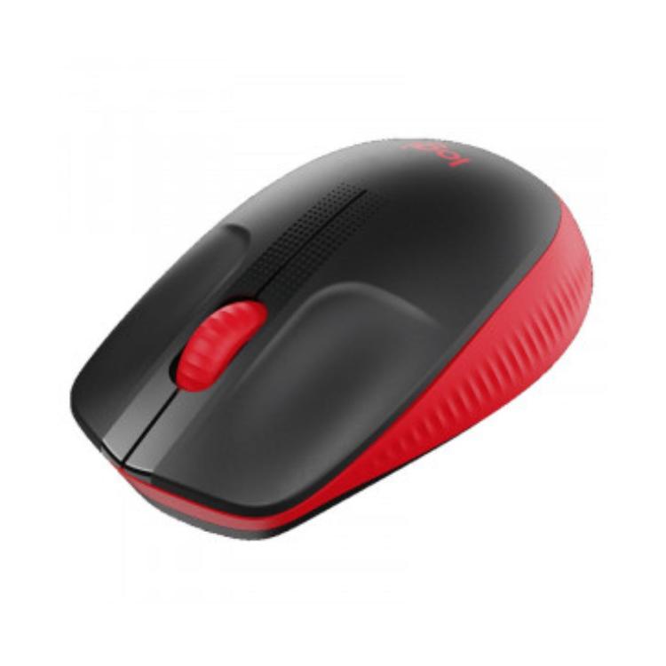 Logitech M190 brezžična optična miška, rdeča_2