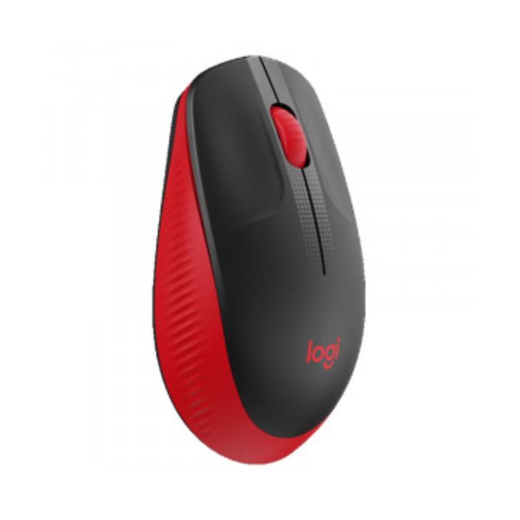 Logitech M190 brezžična optična miška, rdeča_1