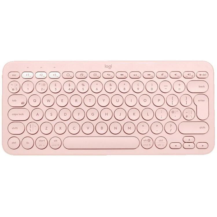 Brezžična tipkovnica Logitech K380 Multi-Device, Bluetooth, roza