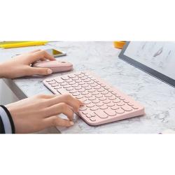 Brezžična tipkovnica Logitech K380 Multi-Device, Bluetooth, roza